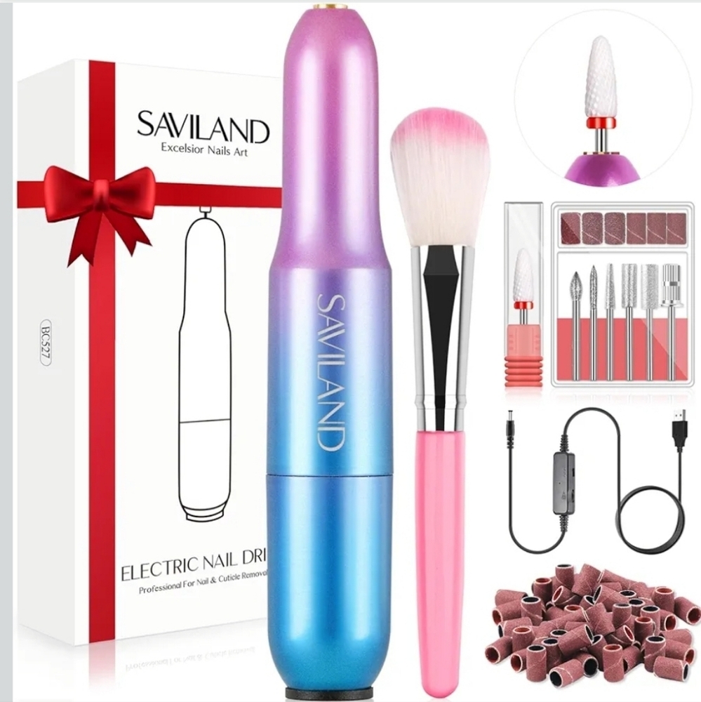 NEW! Saviland Portable Electric Nail Drill